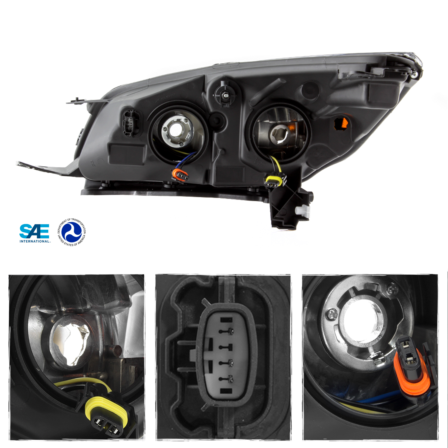For 20132016 Ford Escape Halogen Headlights Side Left+Right Lights 13